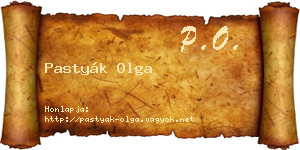 Pastyák Olga névjegykártya